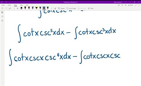 SOLVED Evaluate The Integral Cot 3 X Csc 3 X D X