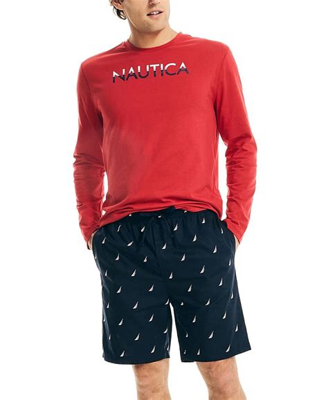 Nautica Mens Signature Pajama Shorts Macys