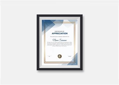 Abstract Certificate Template Design V-19 - Design Cuts