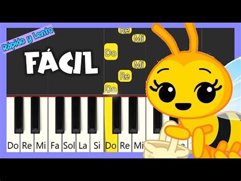 Abejita Chiquitita Tutorial Piano F Cil Canci N F Cil Para Piano