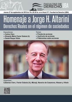 Homenaje a Jorge H Alterini Derechos Reales en el régimen de