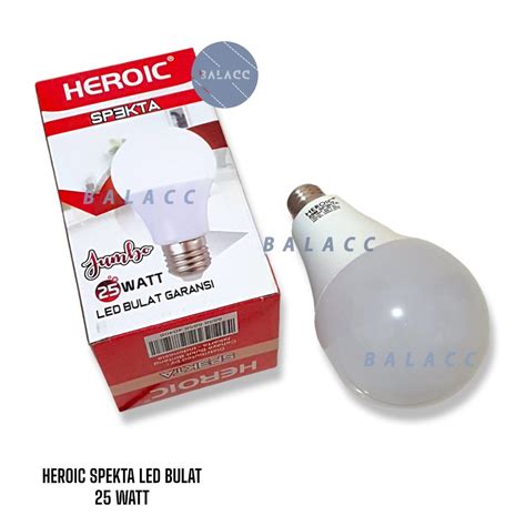 Jual Lampu Led Heroic Spekta Bulb Bohlam Watt Garansi Tahun