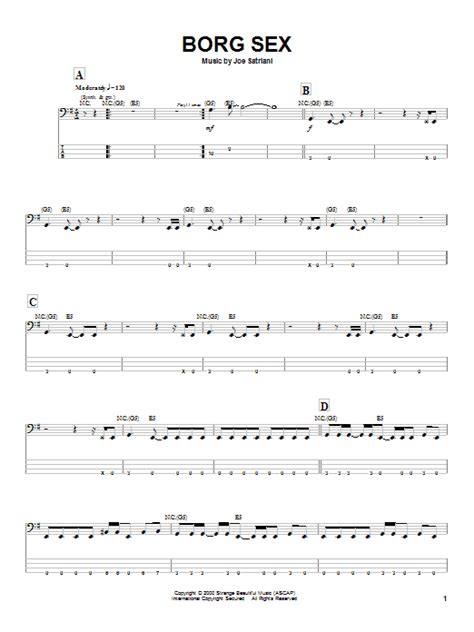 Joe Satriani Borg Sex Sheet Music For Bass Guitar Tab Download Pdf 64874