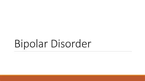 Solution Bipolar Disorder Studypool