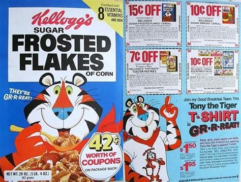 Sugar Frosted Flakes 1978 Sugar Frosted Flakes Box