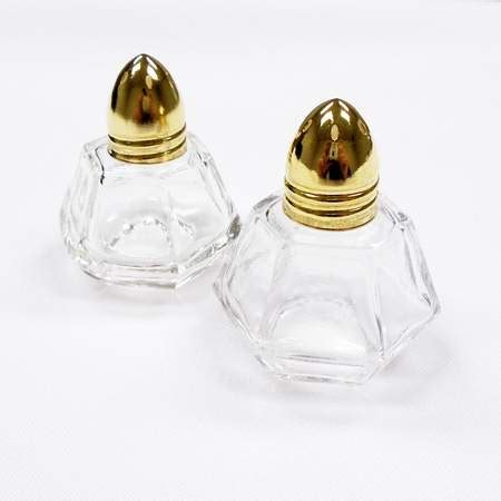 Mini Salt and Pepper Shakers w/ Gold Trim Rentals | Tabletop Accessories