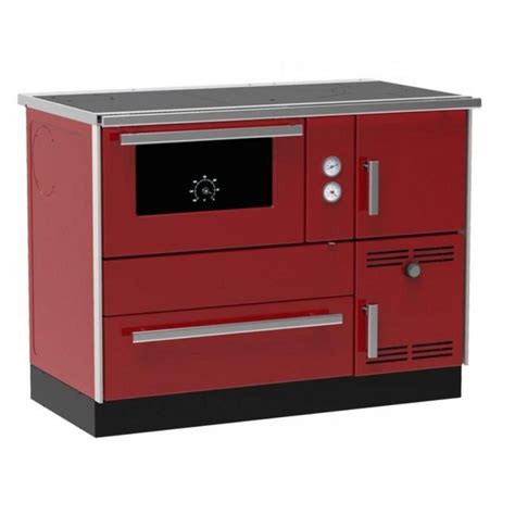 Wood Cooker Stove With Back Boiler Alfa Plam Alfa Term Red Kw