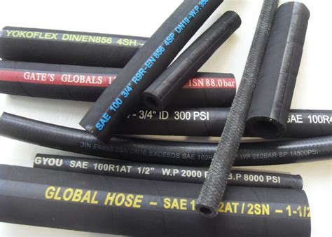 Steel Wire Braid Hydraulic Hose SAE DIN Rubber Hose