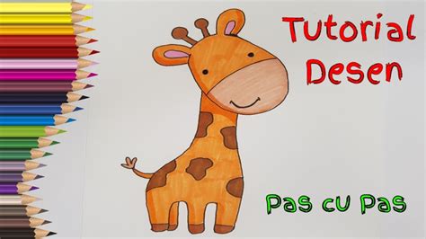 💙 ️💛 Desenez Animale Girafa Tutorial Desen Pas Cu Pas Pt Incepatori