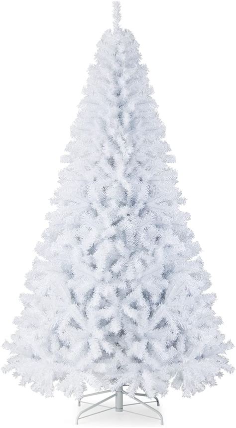 Amazon Goplus White Artificial Christmas Tree 7 5ft Premium Unlit