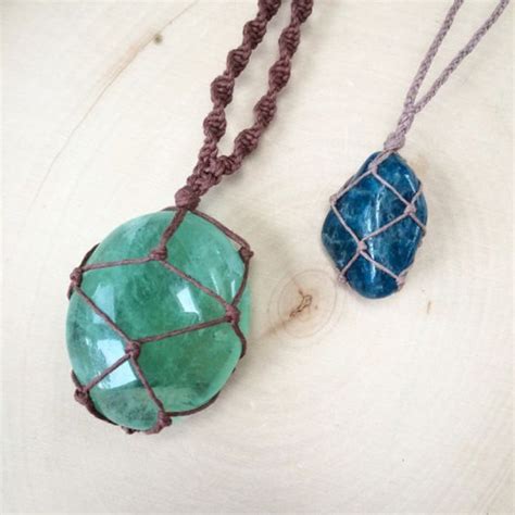 How To Make A Wrapped Stone Necklace Rock Jewelry Jewelry