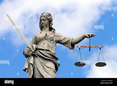 Lady Justice Statue In Dublin Ireland Stock Photo Alamy