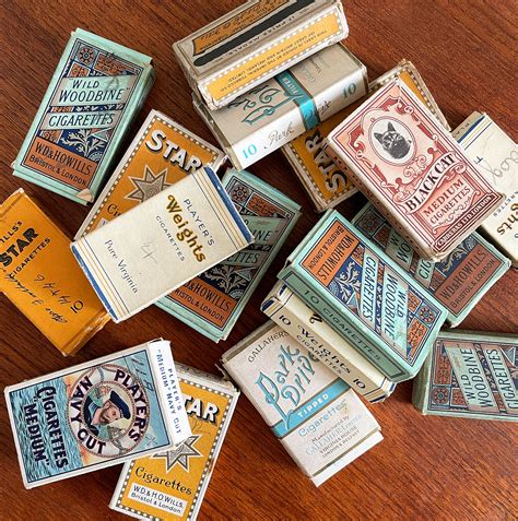 50 Vintage Cigarette Packets Uk Uk