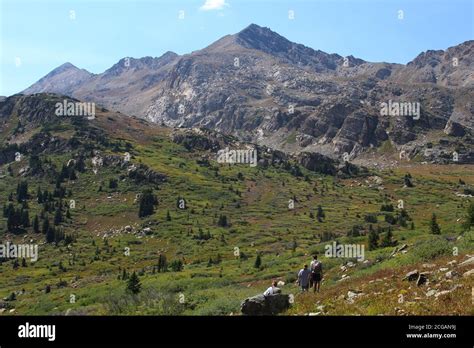 Mountains And Valleys In San Isabel National Park In Colorado Stock