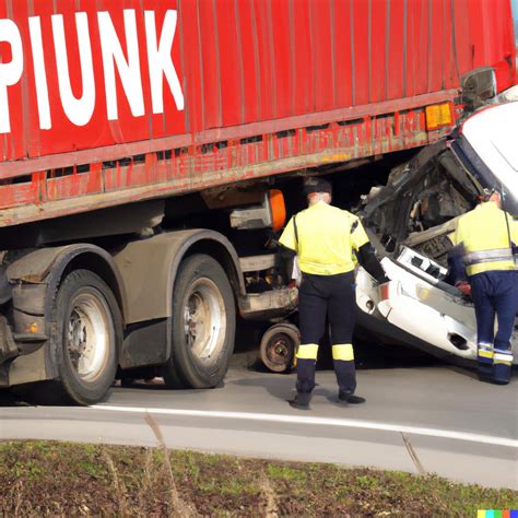 Neubrandenburg Auffahrunfall Zwischen Lkw Und Pkw Mit Einer