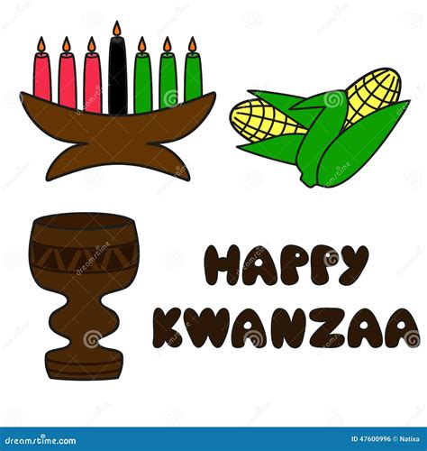 Kwanzaa Symbols Stock Vector Illustration Of Corn Green 47600996