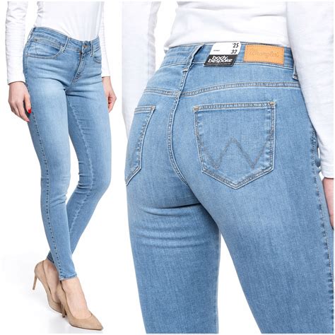 Wrangler Skinny Damskie Spodnie Jeansowe W L Allegro Pl