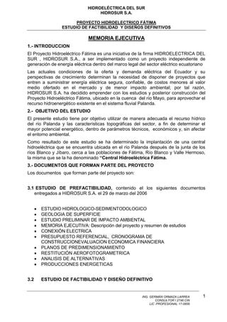 Memoria Ejecutiva PDF