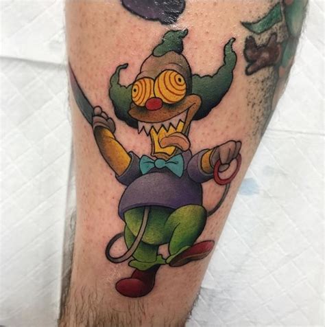 Hey Hey Check Out These Krusty The Clown Tattoos The Tattooed Archivist