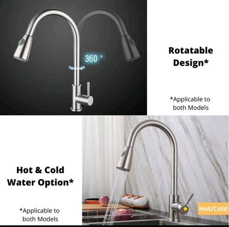 Kitchen Sink Tap Faucet Pull Out Model 2 Way Hot And Cold Water Furniture Home Living