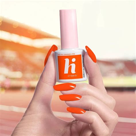 HI HYBRID Lakier Hybrydowy Neon Orange 110 5ml JustNails Pl