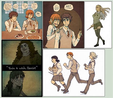 Genderbend Harrypotter Harry Potter Vs Twilight Fan Art