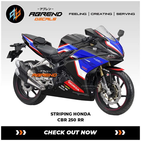 Striping Cbr Rr Livery Hrc Tri Color Honda Cbr Rr Motorcycle