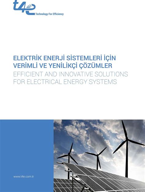 Elektrİk Enerjİ Sİstemlerİ İçİn Verİmlİ ve Yenİlİkçİ Çözümler Efficient