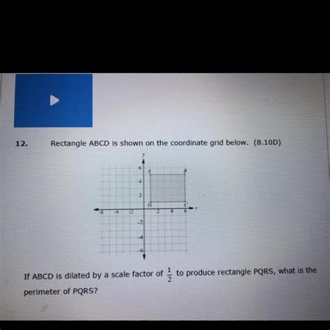 Rectangle Abcd Is Shown On The Coordinate Grid Below D It If