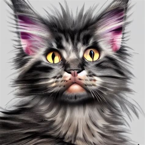 A Maine Coon Kitten Ultra Detailed Realistic Stable Diffusion