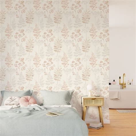 Papier peint intissé HOLLY coloris nude 4MURS