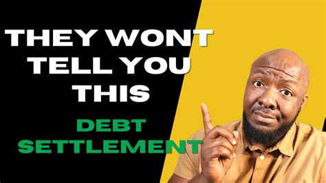 Debt Settlement Pros Cons They Wont Tell You Youtube