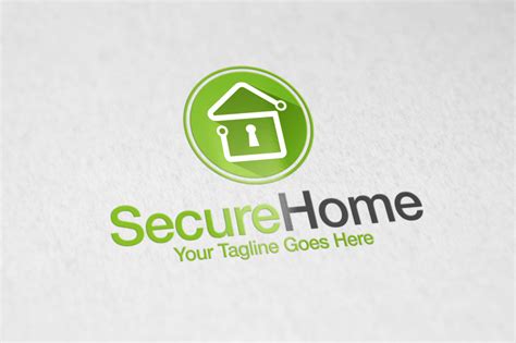 Home Security | Logo Template | Creative Logo Templates ~ Creative Market