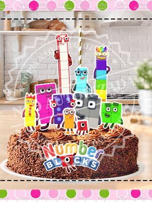 Topo De Bolo Numberblocks Compre Produtos Personalizados No Elo