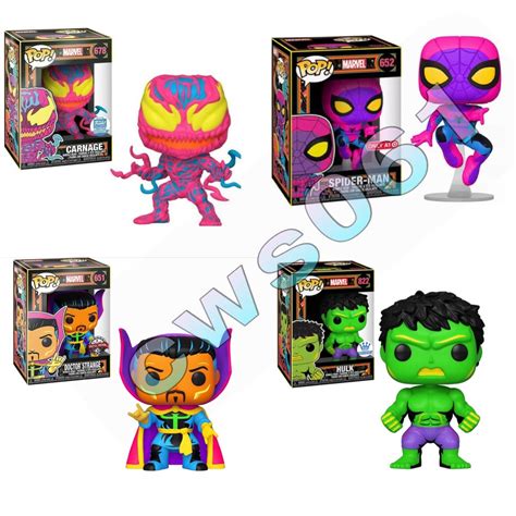 Super Special Offerfunko Pop Marvel Black Light Seriescarnage Spider