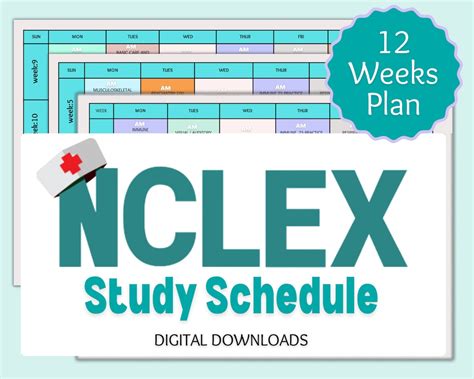 Nclex Study Plan Weeks Plan Nclex Rn Study Plan Nclex Etsy