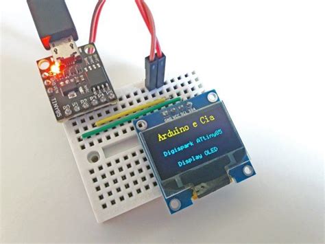 Digispark attiny85 com display oled i2c – Artofit