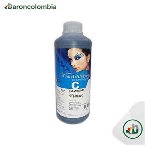 Tinta Sublimación Sublinova G7 1000ml Cyan BaronColombia Ltda