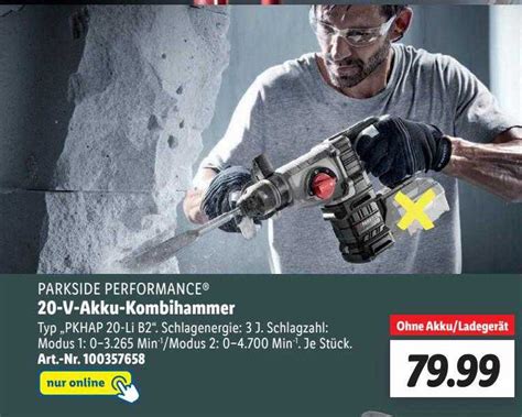 Parkside Performance 20 V Akku Kombihammer Angebot Bei Lidl 1Prospekte De