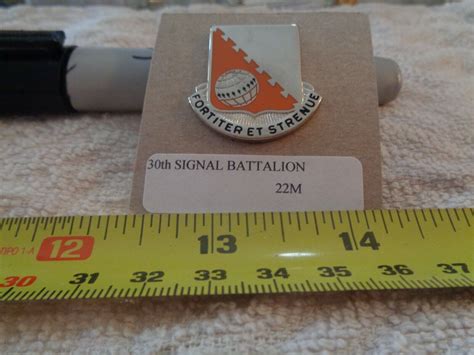 30th Signal Battalion 22m Unit Crest Di Dui Drawe9 Ebay