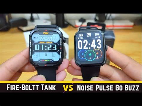 Fire Boltt Tank VS Noise Pulse Go Buzz Smart Watch Detail Comparison