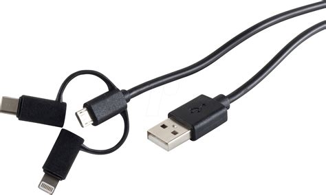 Shvp Bs1415025 Usb Lade Sync Kabel 3in1 Micro Typ C Lightning 1m