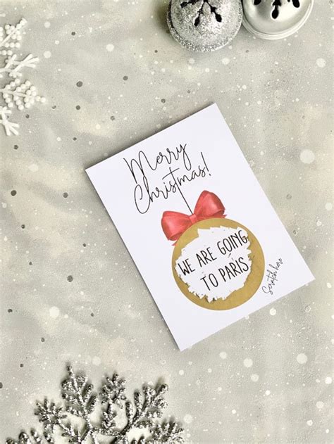 Personalised Christmas Scratch Card Christmas Scratch Card Surprise