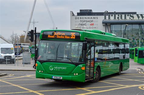 Newport Bus Scania N230UB Omnicity 115 Seen In Newport Solar