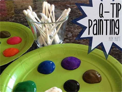 Mom Mart: Q-Tip Painting #CraftsForKids