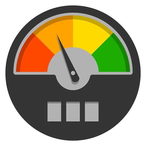 Icono de indicador de color símbolo del tablero de instrumentos del