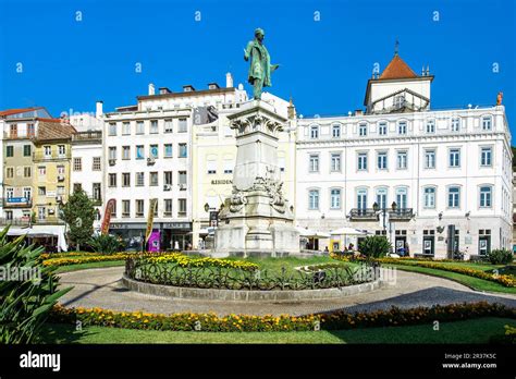 Statue Of Joaquim Antonio De Aguiar Largo Da Portagem Coimbra Beira