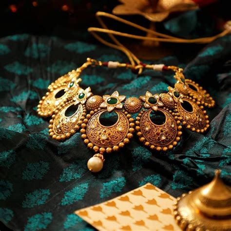 Beautiful Gold Necklace From Manubhai Jewellers South India Jewels