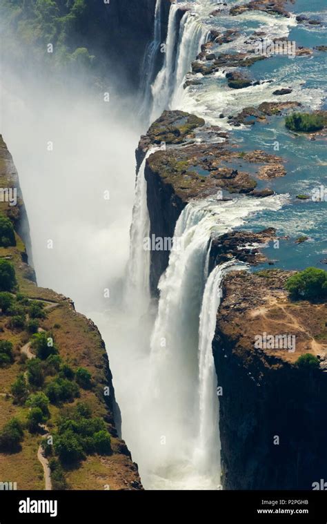 Aerial view of Victoria Falls, Zimbabwe Stock Photo - Alamy