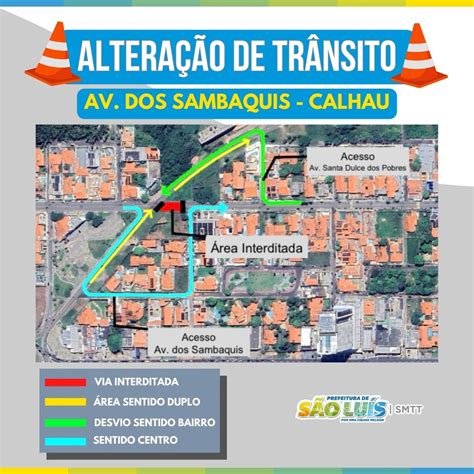 Tr Nsito No Calhau Em S O Lu S Alterado Para Realiza O De Obras De